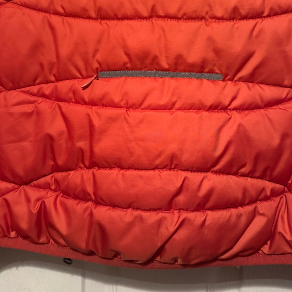 Everlast Women's Sz XL Orange Puffer Runners Jacket w/ thumb holes, reflective - Picture 11 of 12